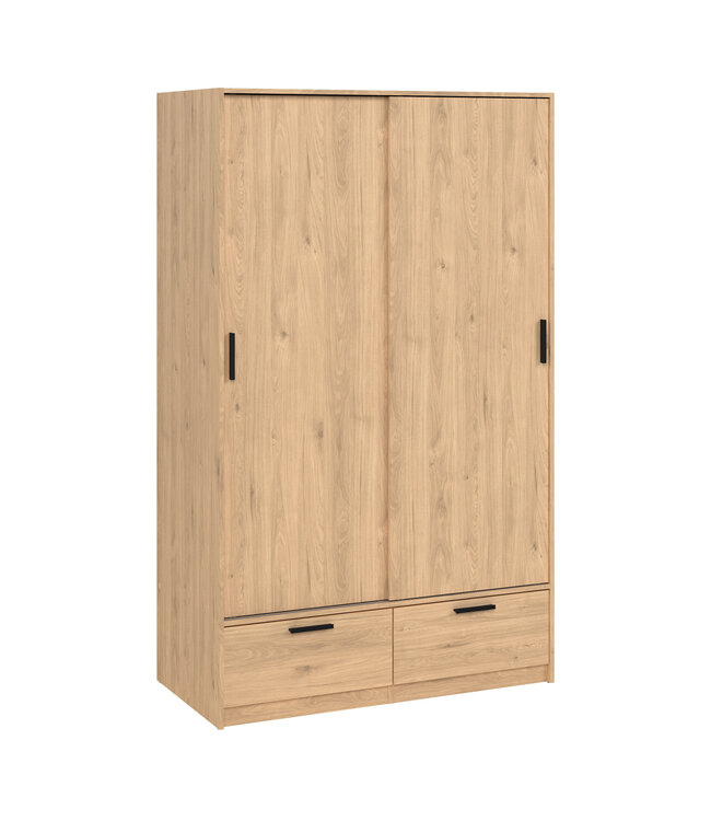 Furniture to Go Line Wardrobe 2 Sliding Doors 2 Drawers