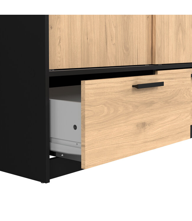 Furniture to Go Line Wardrobe 2 Sliding Doors 2 Drawers