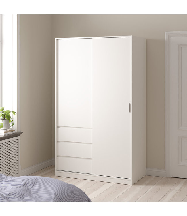 Furniture to Go Naia Wardrobe 1 Sliding Door 3 Drawers