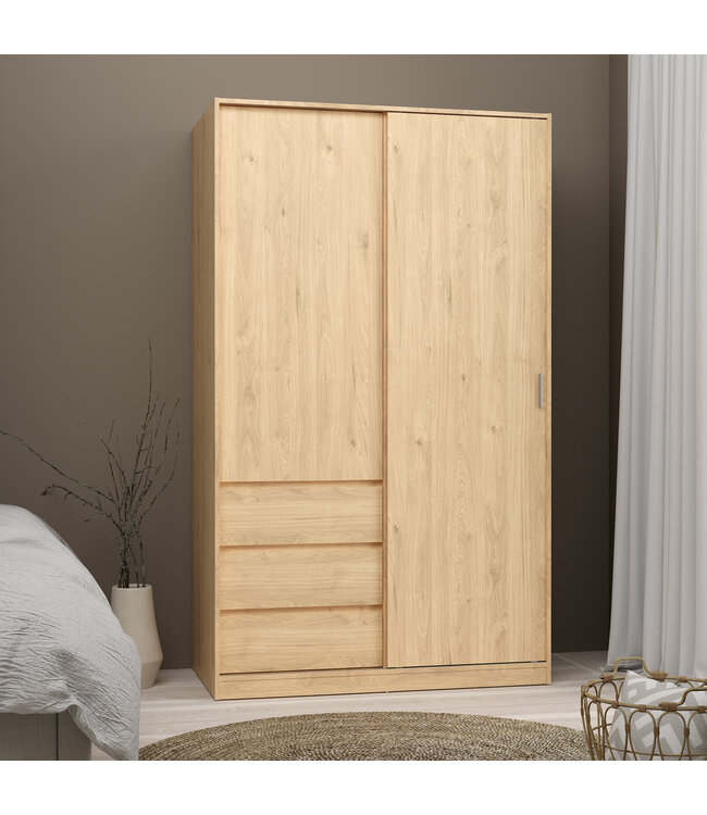 Furniture to Go Naia Wardrobe 1 Sliding Door 3 Drawers