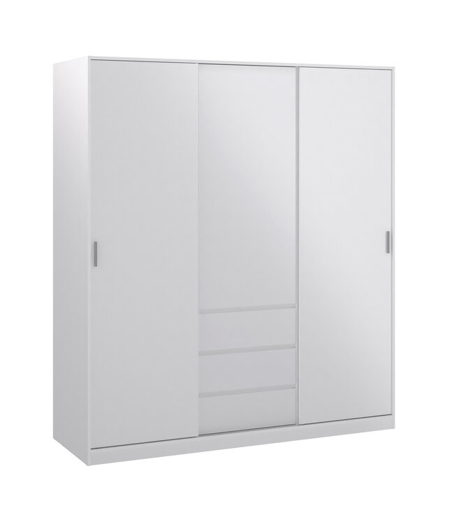 Furniture to Go Naia Wardrobe 2 Sliding Doors 3 Drawers