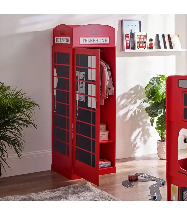Julian Bowen Telephone Box Wardrobe