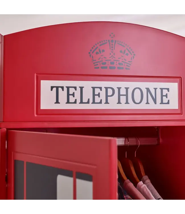 Julian Bowen Telephone Box Wardrobe