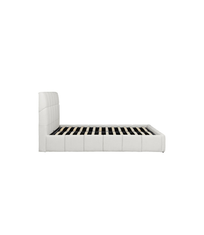 Birlea Lachlan White Boucle Ottoman Bed