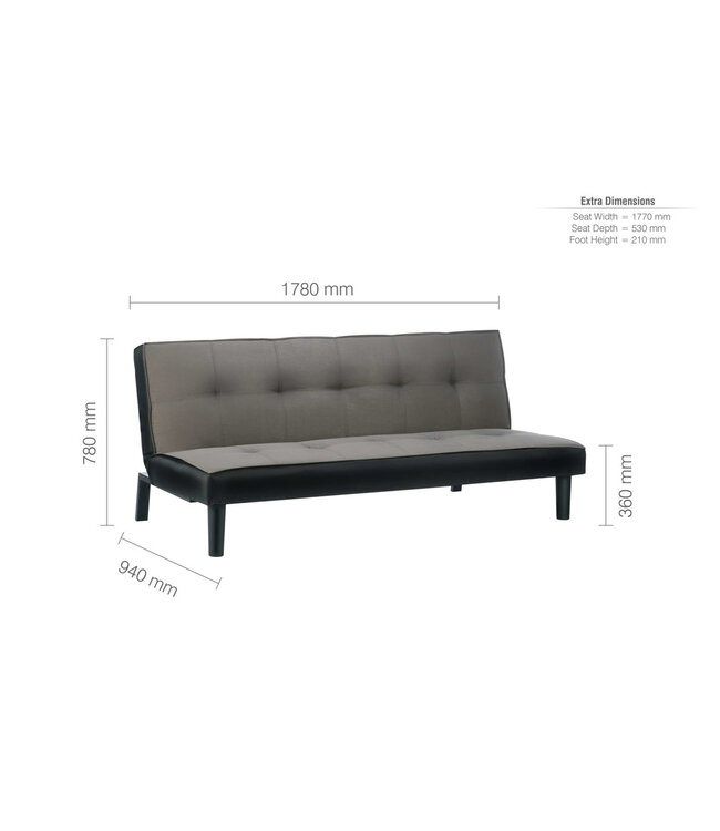Birlea Aurora Fabric Sofa Bed