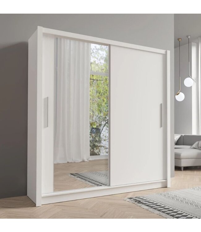 Baku White Sliding Door Wardrobe