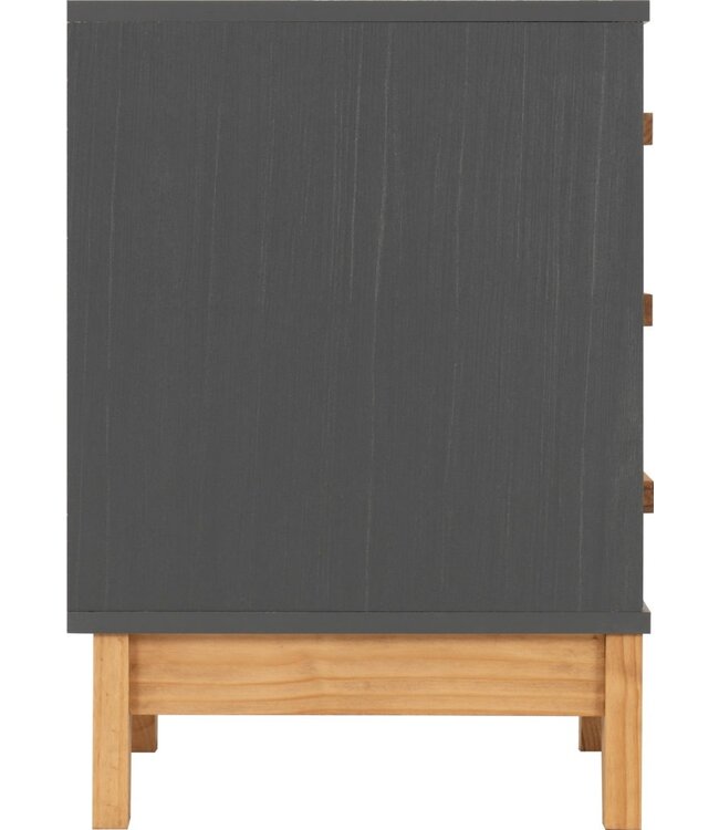 Seconique Cleveland 3 Drawer Bedside