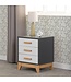 Seconique Cleveland 3 Drawer Bedside