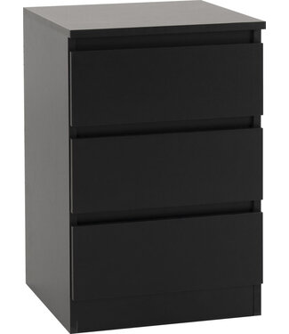 Seconique Malvern 3 Drawer Bedside