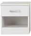 Seconique Polar 1 Drawer Bedside