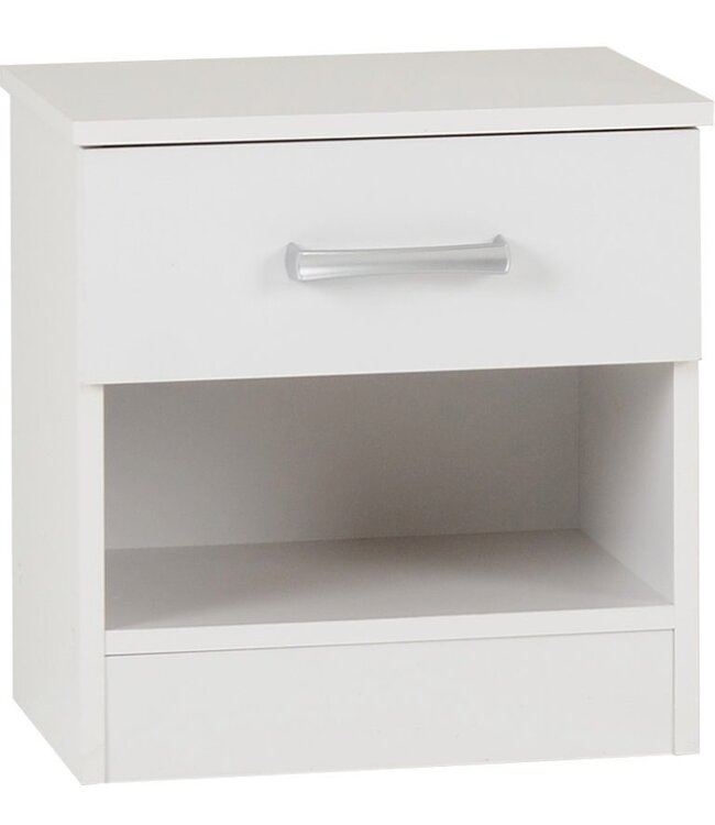 Seconique Polar 1 Drawer Bedside Table