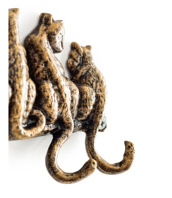 McGowan & Rutherford Cast Iron Cats Coat Hooks