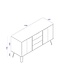 Core Products Augusta White Medium Sideboard