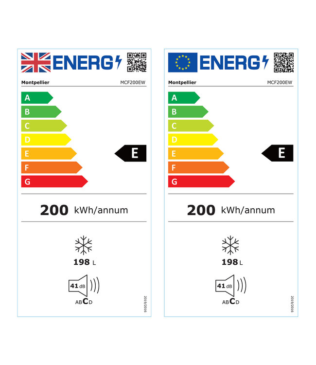 Montpellier MCF200EW 198 Litre Chest Freezer