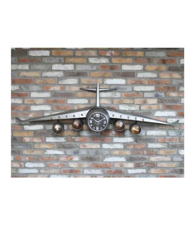Large Aeroplane Wall Clock