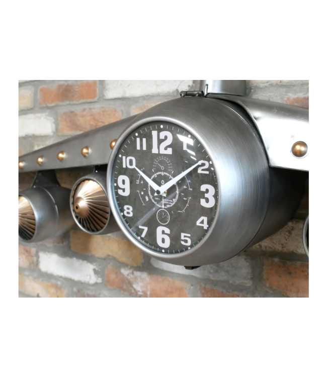 Large Aeroplane Wall Clock