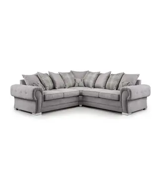 Verona Grey Large Corner Sofa