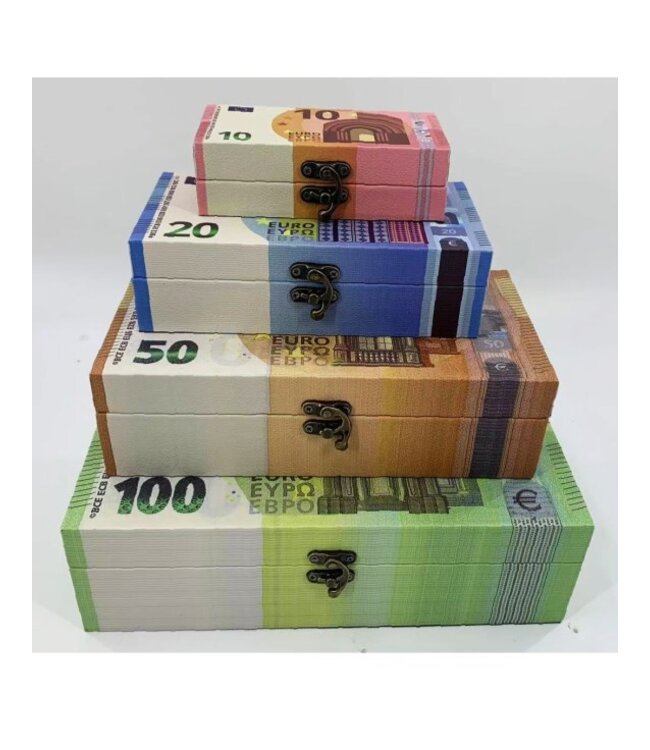 McGowan & Rutherford Set of 4 Euro Cash Notes Storage Boxes