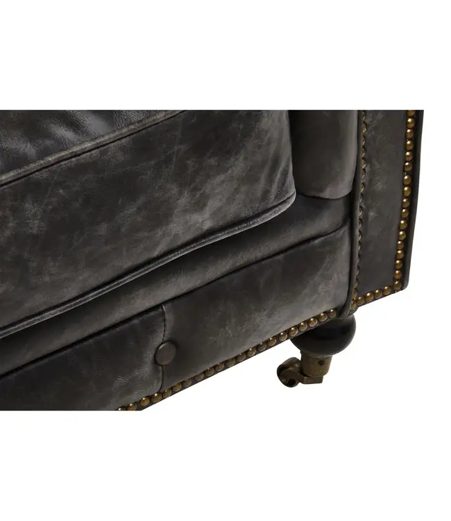 Classic Chesterfield Leather Sofa