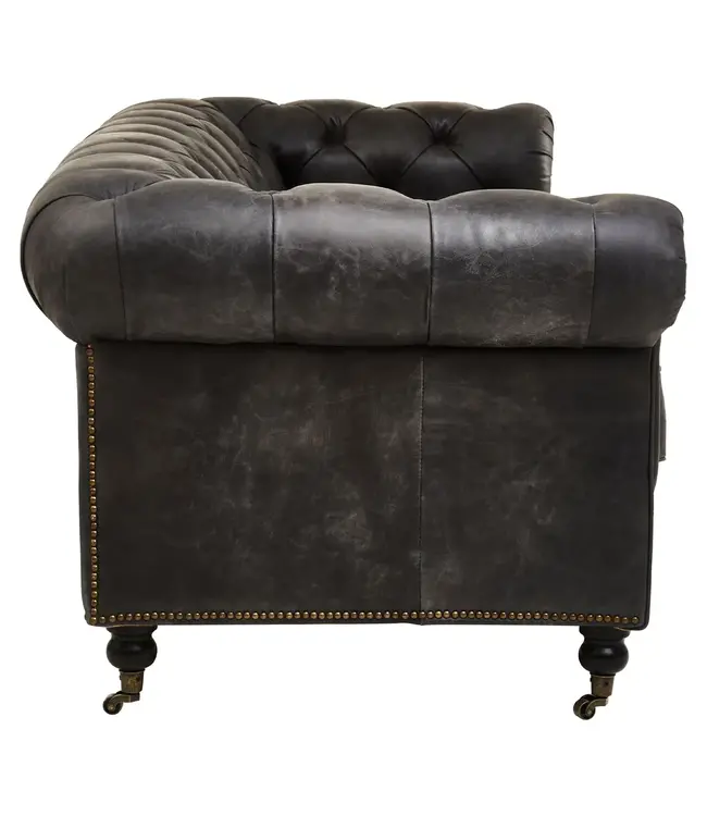 Classic Chesterfield Leather Sofa