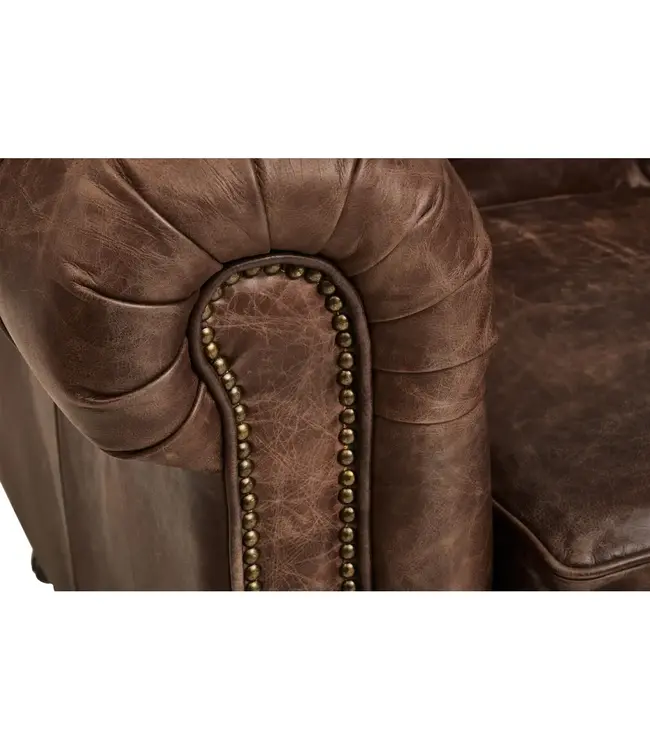 Classic Chesterfield Leather Sofa