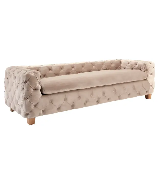 Coffee Velvet Sofa