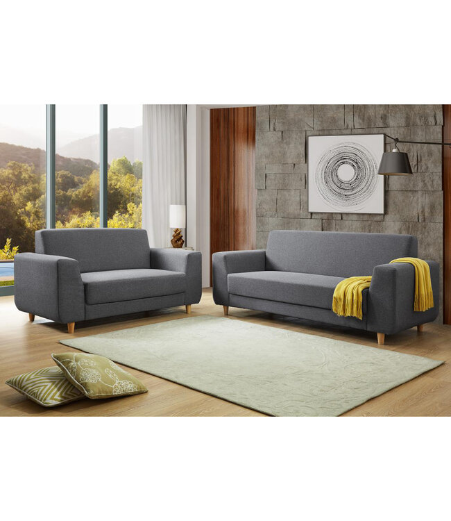 Heartlands Furniture Fida Dark Grey Sofa Collection