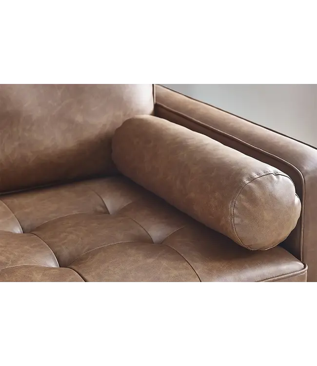 Julian Bowen Henley Tan Faux Leather Sofa Collection