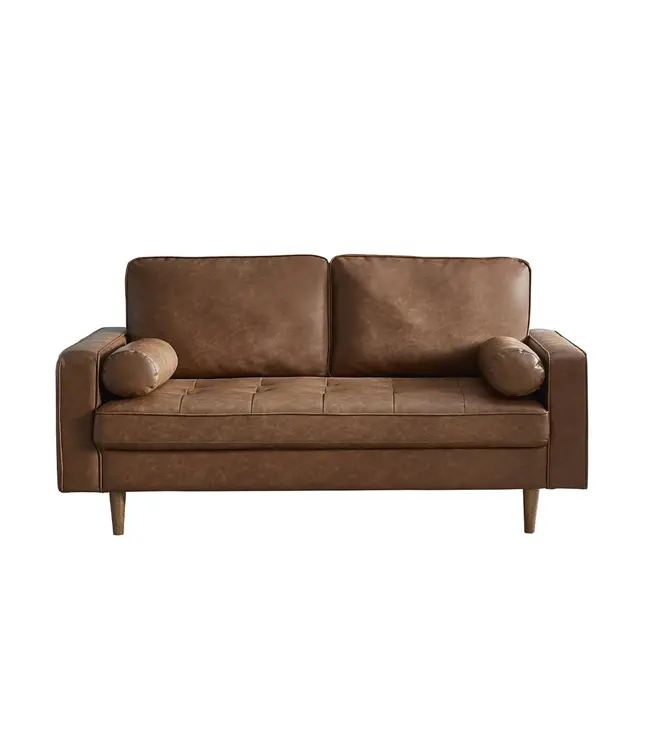 Julian Bowen Henley Tan Faux Leather Sofa Collection