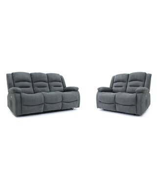 Alva Graphite Electric Recliner Sofa