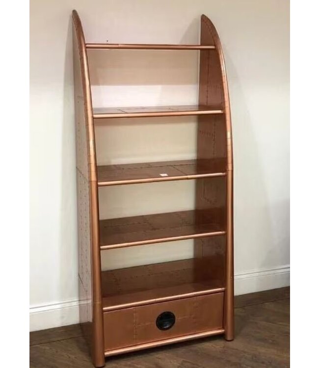 Aviator Bookcase in Copper