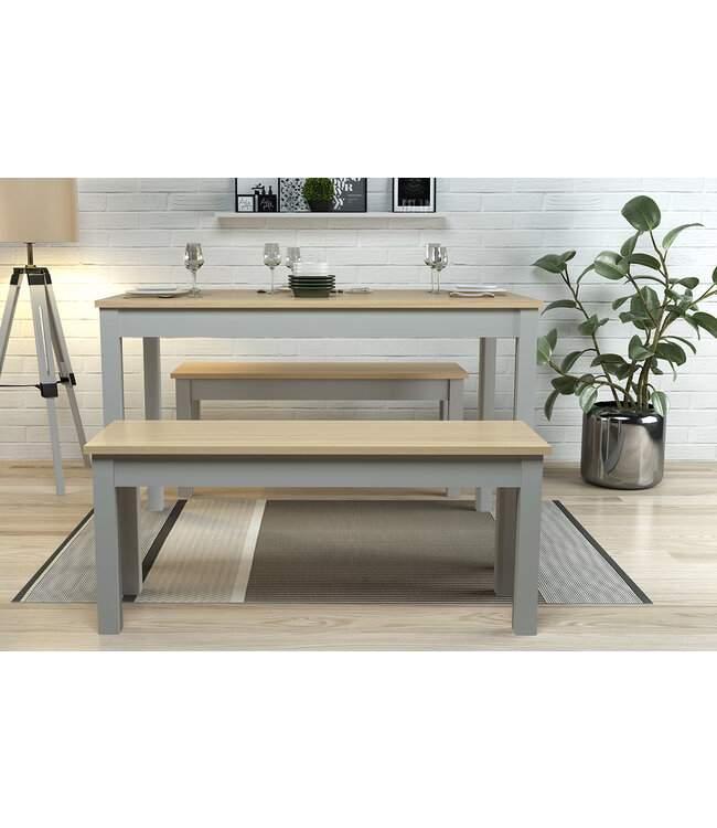 LPD Furniture Ohio Dining Bench Set