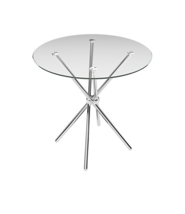 LPD Furniture Casa Round Glass Dining Table