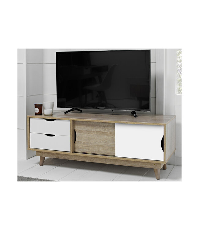 LPD Furniture Scandi Oak TV Unit