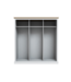 LPD Furniture Devon Triple Sliding Wardrobe