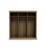 LPD Furniture Devon Triple Sliding Wardrobe