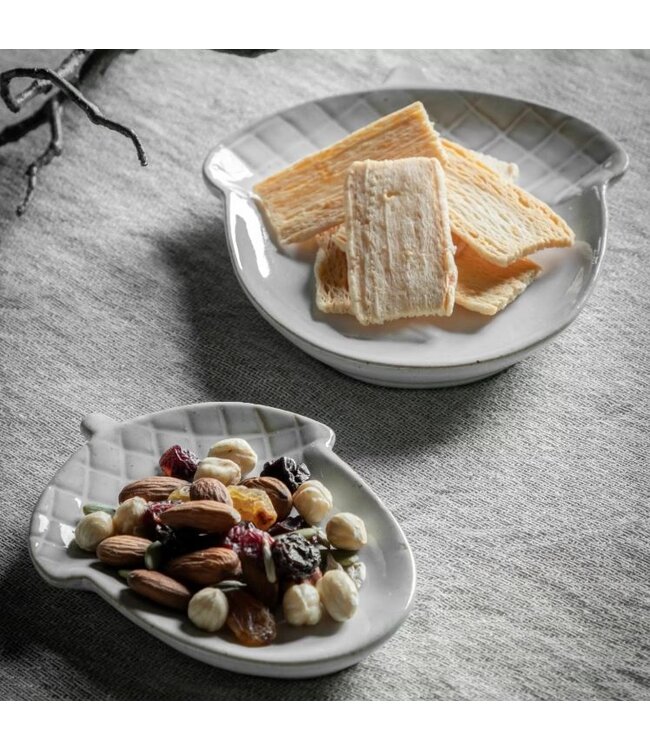 Acorn Dish Grey Set of 2