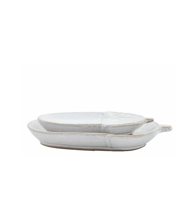 Acorn Dish Grey Set of 2