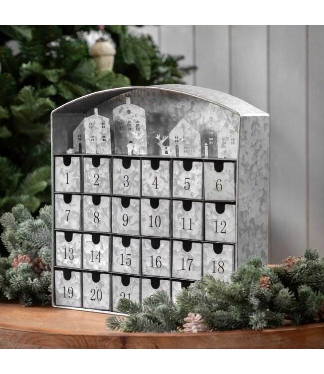 House Scene Advent Calendar Metal