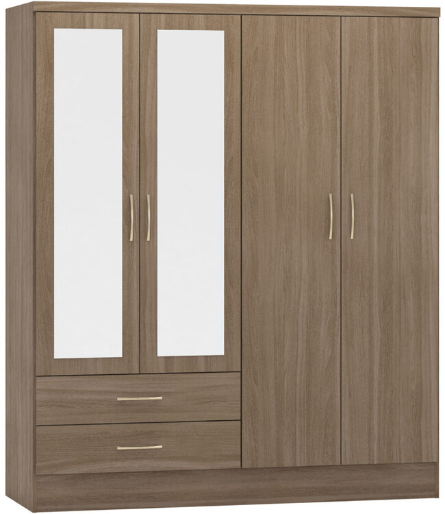 Seconique Nevada 4 Door Wardrobe