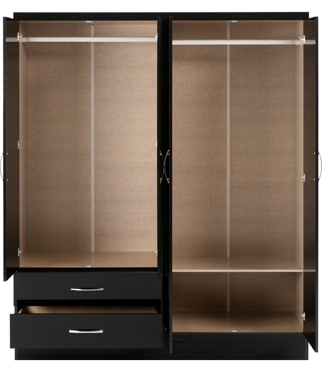 Seconique Nevada 4 Door Wardrobe
