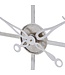 Hill Interiors Large Silver Foil Skeleton Wall Clock