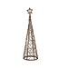 Hill Interiors LED Wicker Christmas Tree With Star