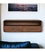 Floating Wood Console Table