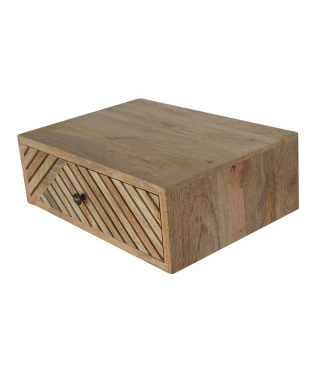 Artisan Furniture Floating Carved Bedside Table