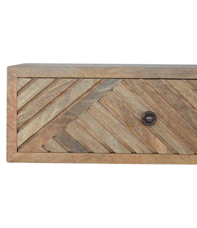 Floating Carved Bedside Table