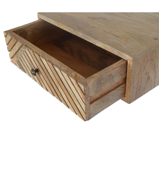 Floating Carved Bedside Table