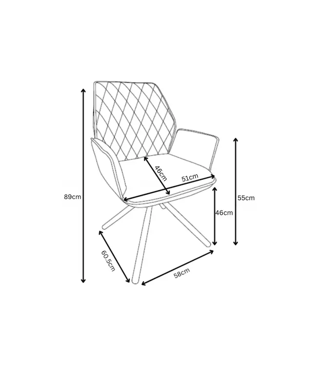 Torelli Furniture Zanetti Swivel Dining Chair