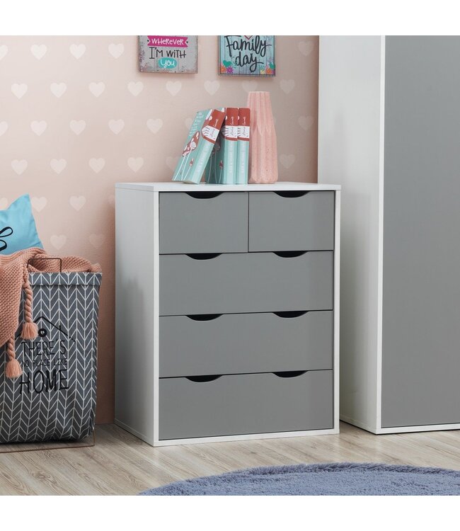 Timber Art Design Alton 3+2 Drawer Chest