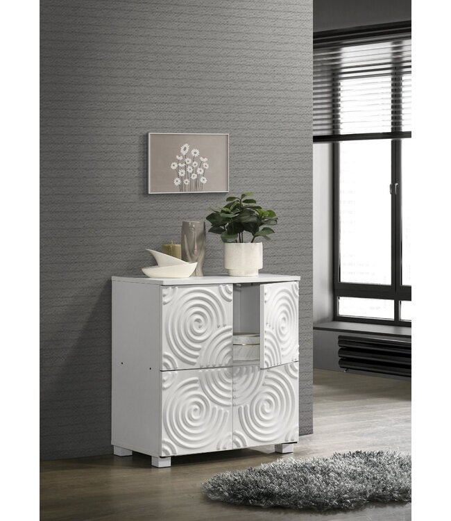 Timber Art Design Swirl 4 Door Storage Cabinet